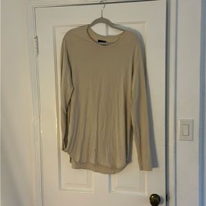 Cuts Clothing elongated XL Beige long sleeve